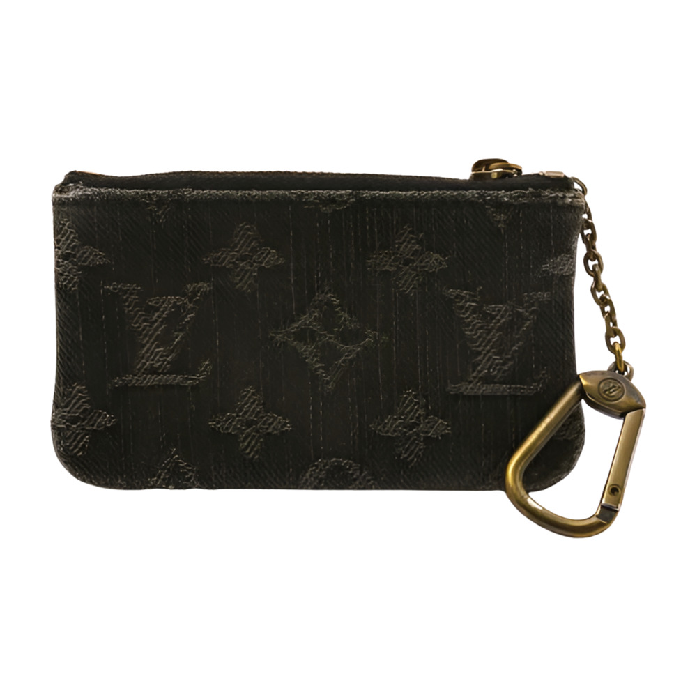 6525 - Louis Vuitton Key Cles Monogram Denim - Picture 1 of 9